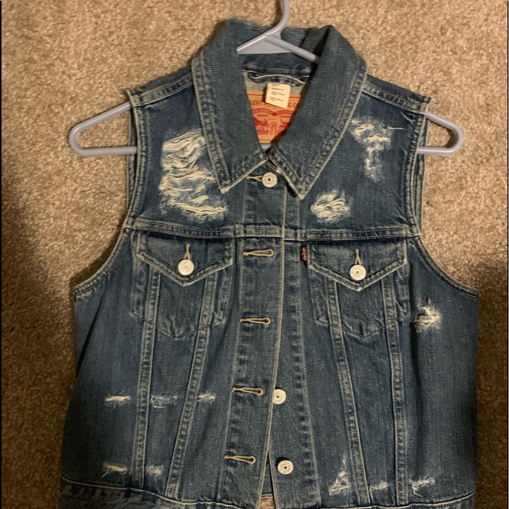 Levi Jean jacket vest